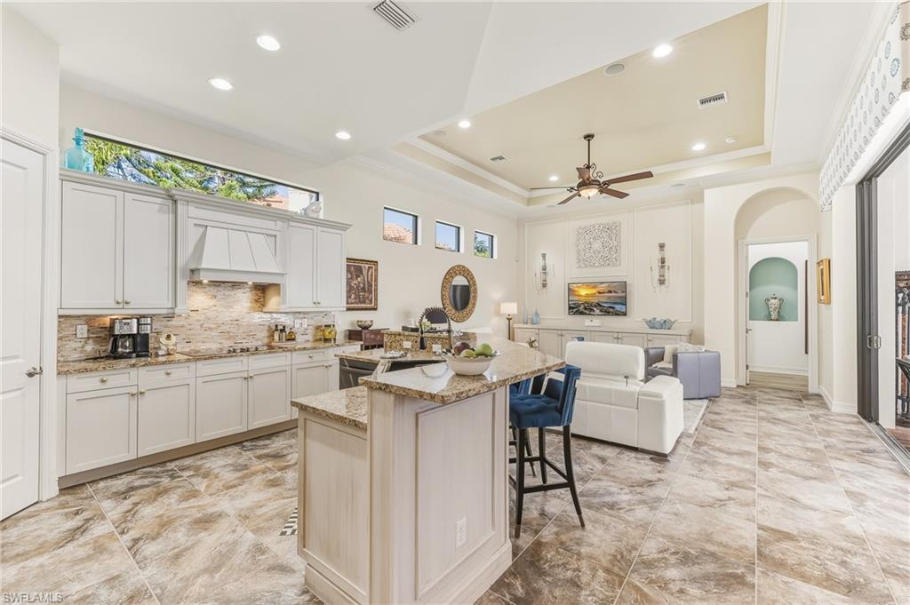 Open Concept view to family room & primary suite