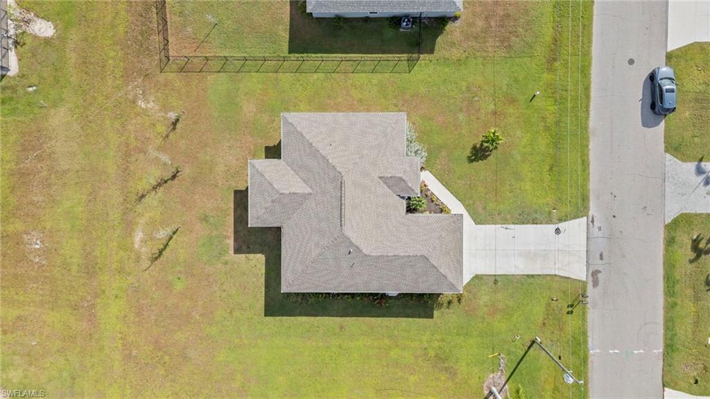 View from above of property