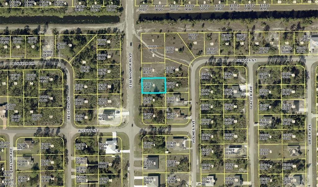 Aerial view of property's location