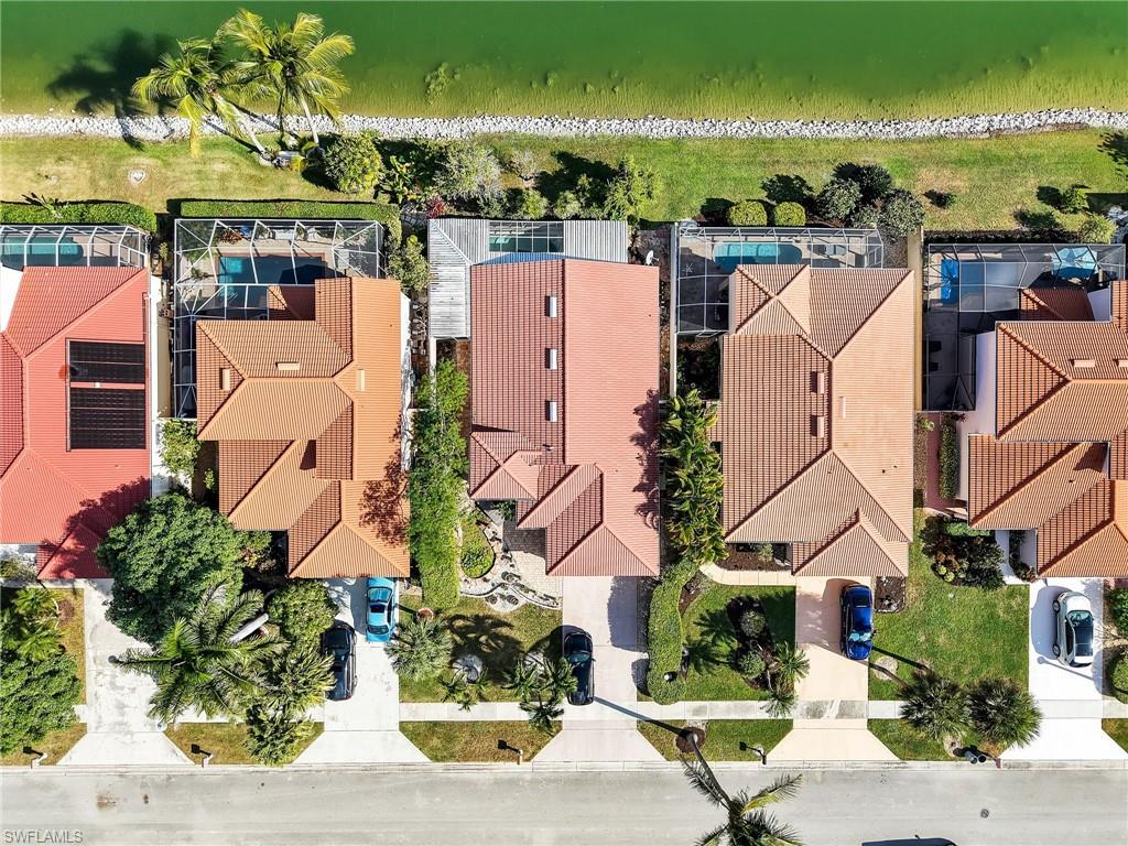 Aerial view of adjacent homes.