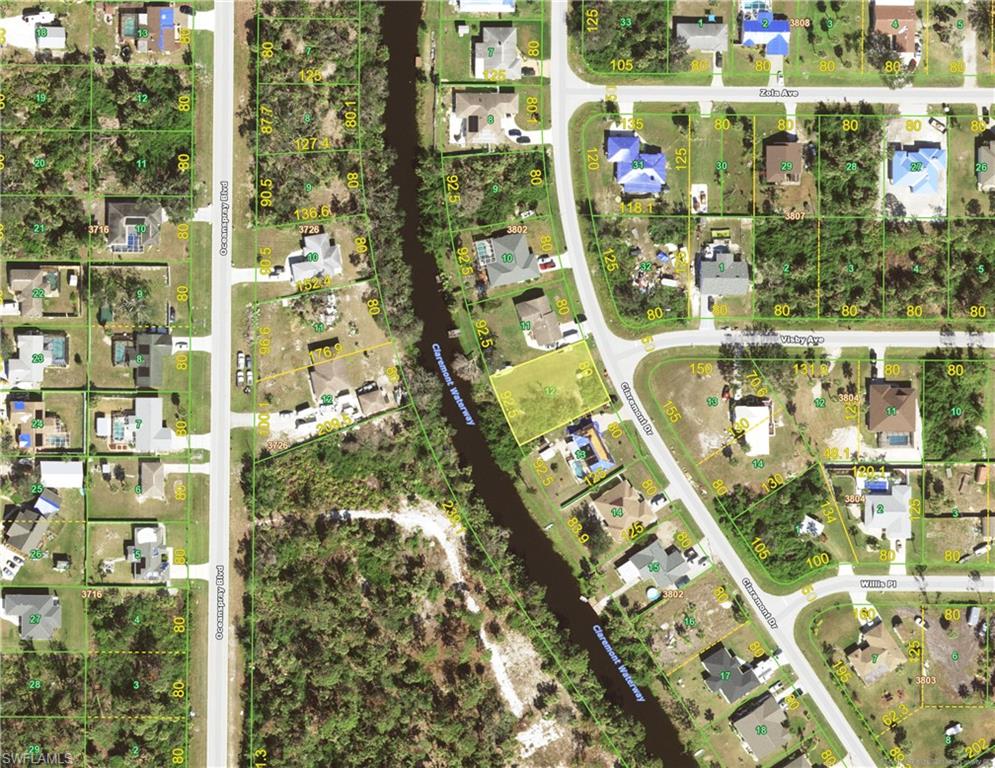 Aerial view of property's location