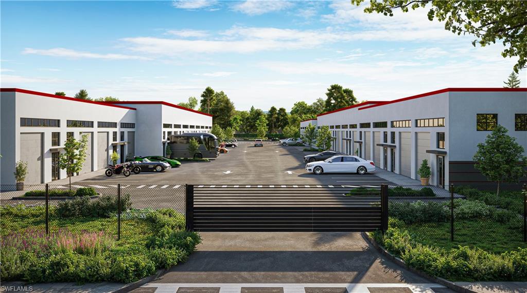 Fenced with gated access. Render