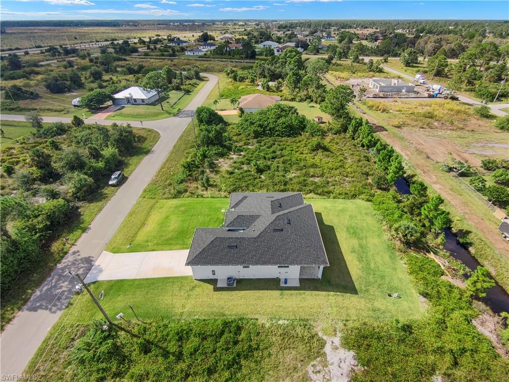 View from above of property