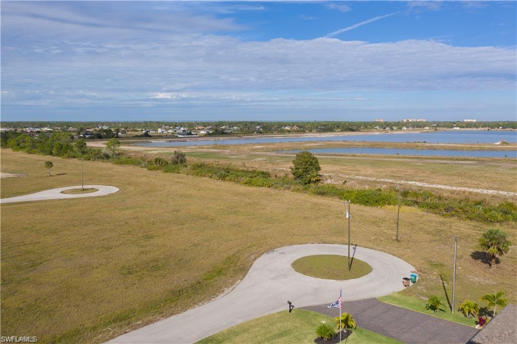 Bird's eye view of a large body of water