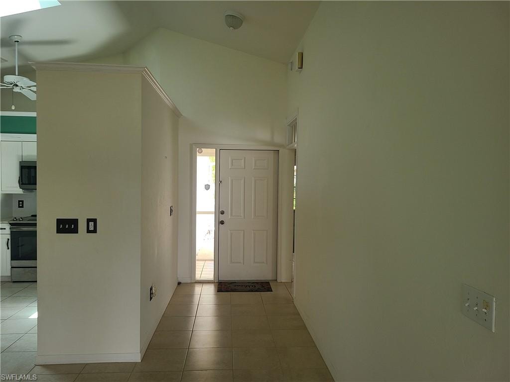 View to front door