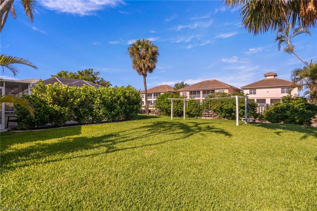 View of grassy yard