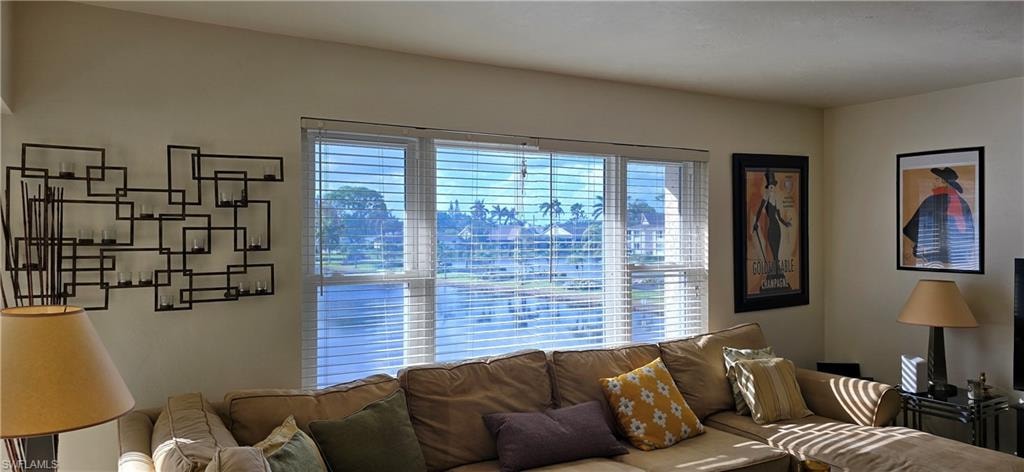 Living room with a wealth of natural light