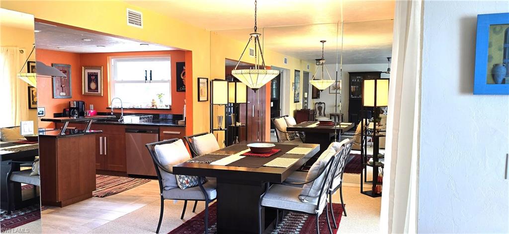 View of dining room