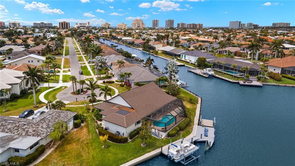 View of urban area with a nearby body of water and nearby suburban area