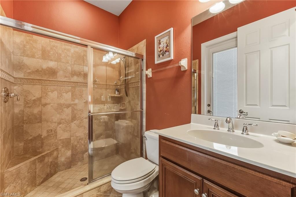 Outside rear bedroom with access to pool.  Guest and pool bath.