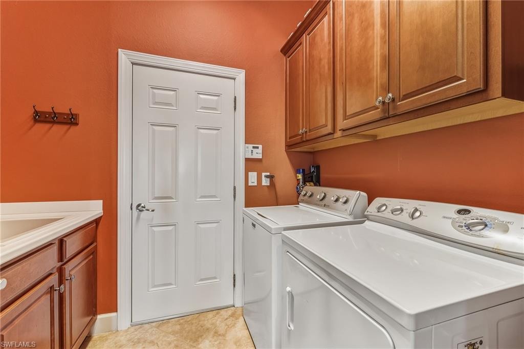In-house laundry room.