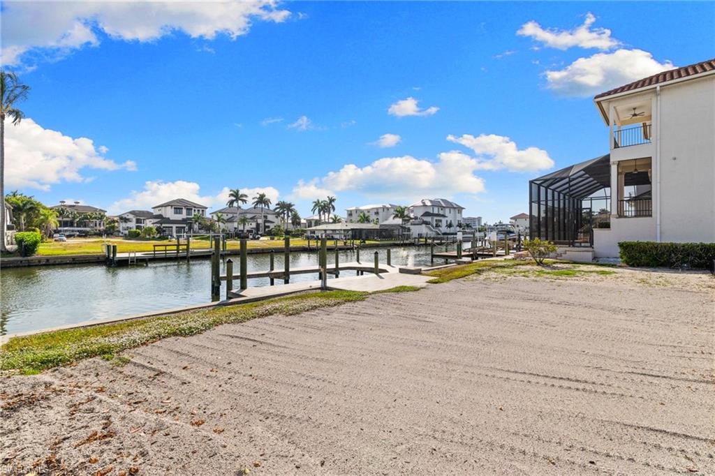View from the back of the proposed house looking southwest toward the canal.