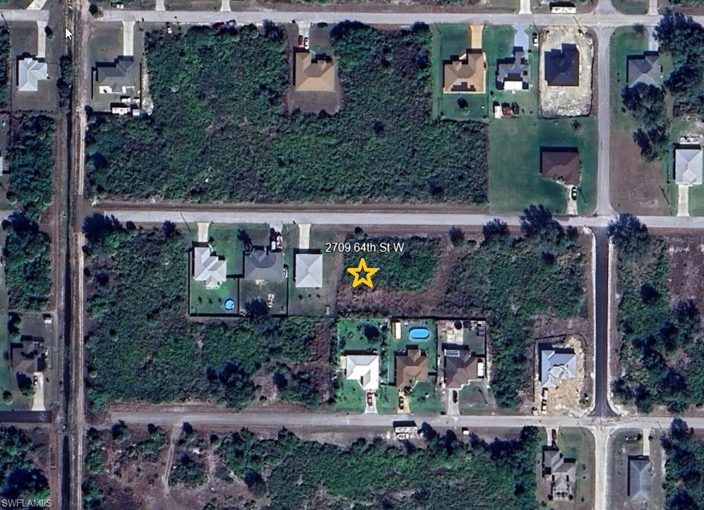 Aerial view of property's location