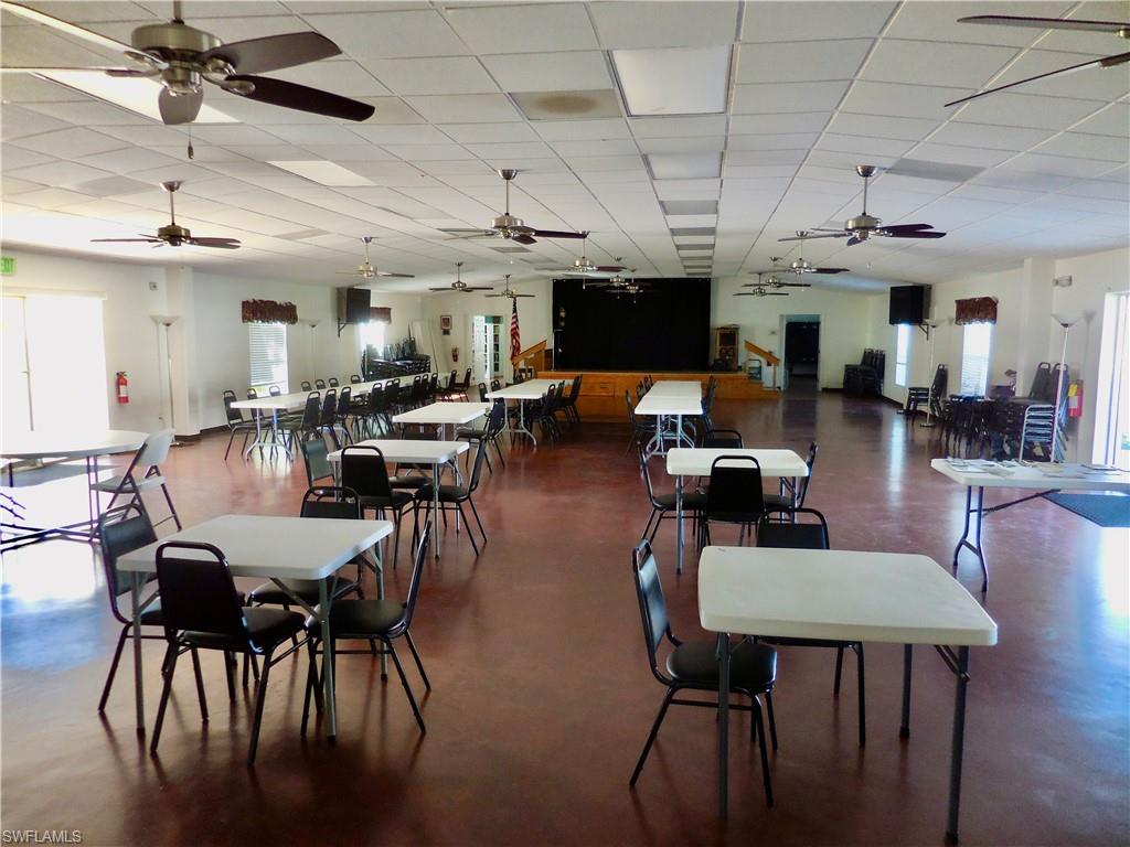 Plenty of natural light in multi purpose clubhouse