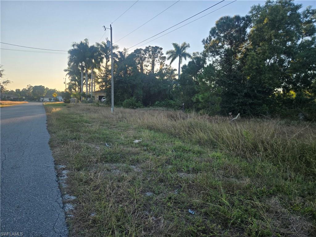 Front Of Lot from East Lot Line