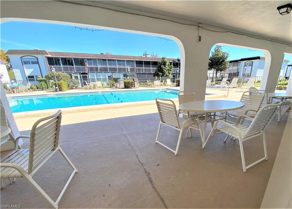 Community Pool Outdoor Overhead under Truss