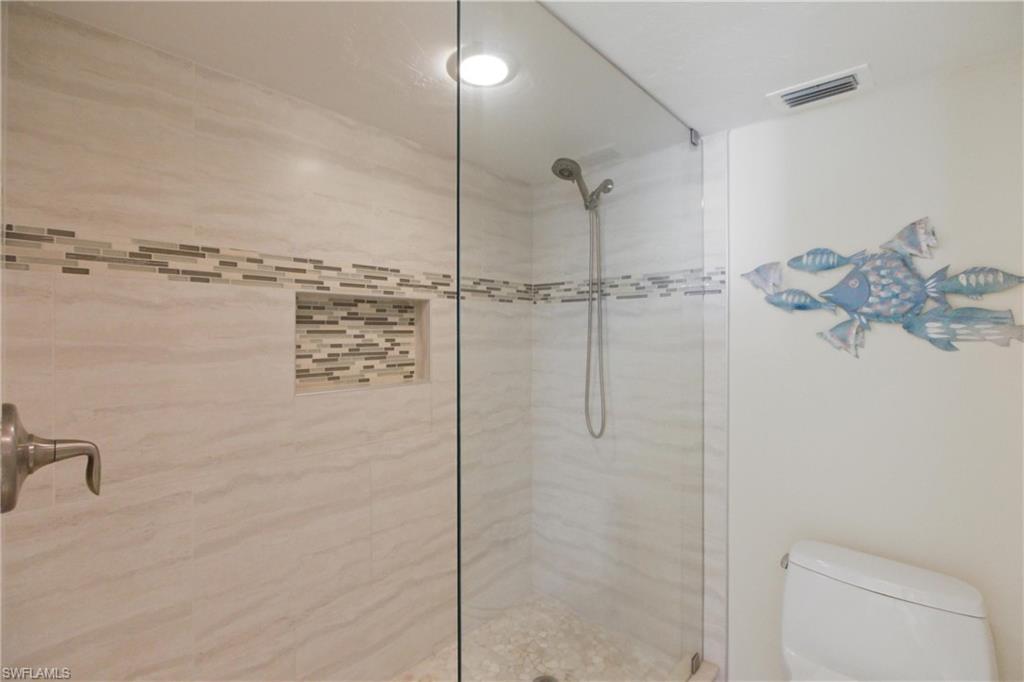 Recently remodeled shower