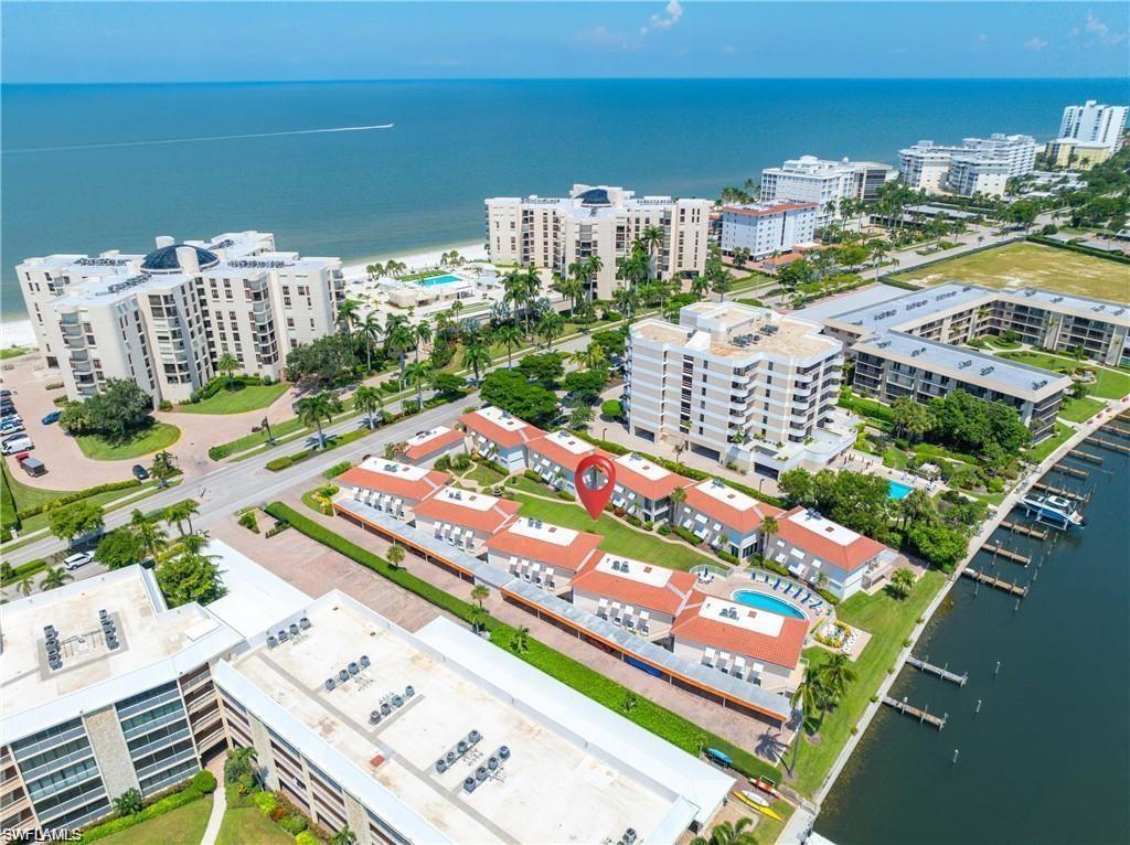 View of urban area featuring a nearby body of water