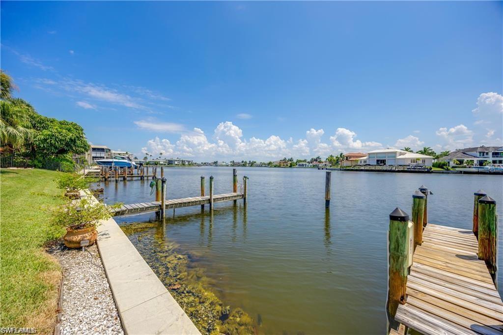 Dock with a water view