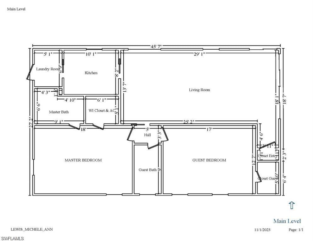 View of room layout