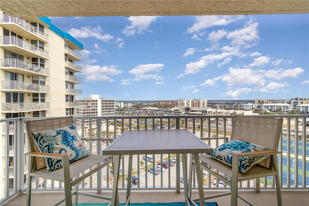 Balcony featuring a view of the back bay