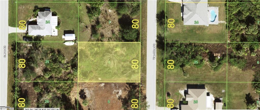 Aerial view of property's location
