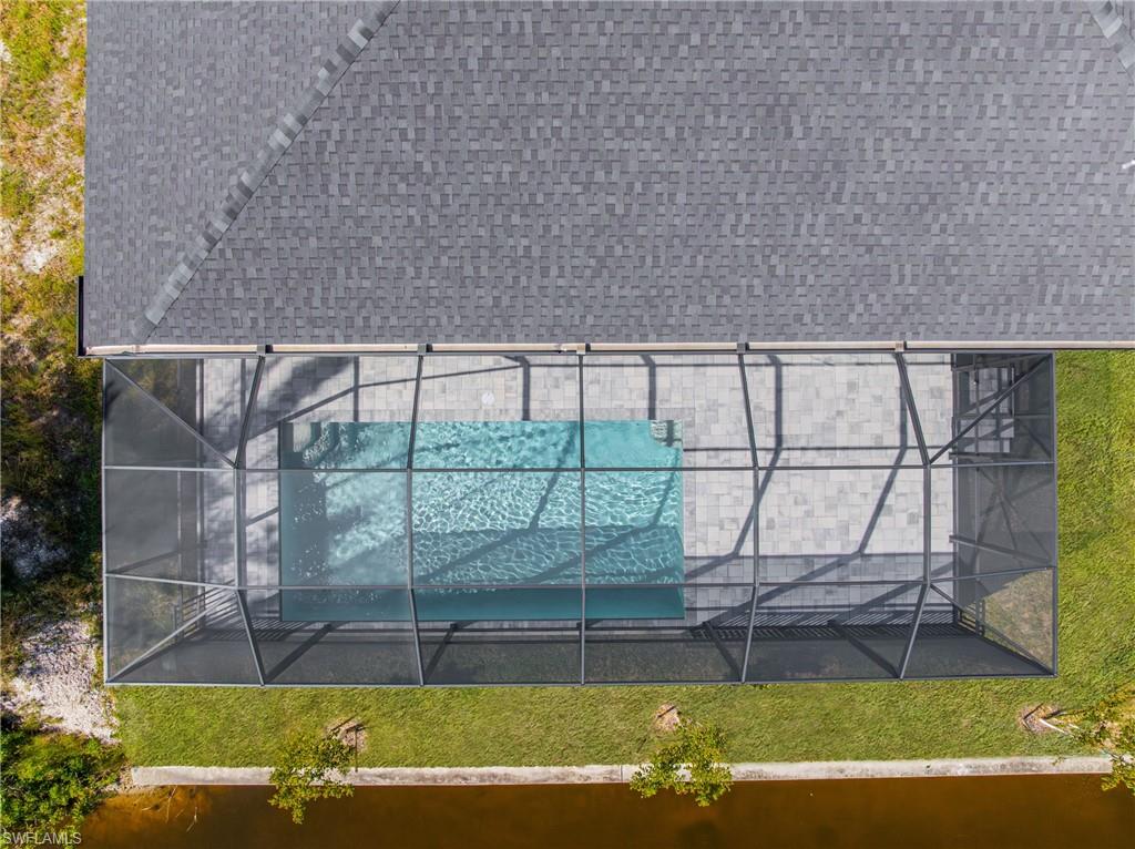 View from above of property