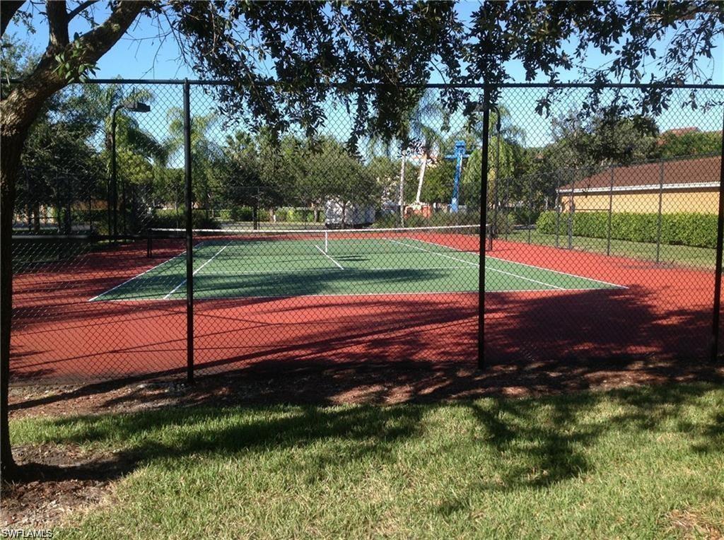 View of tennis court