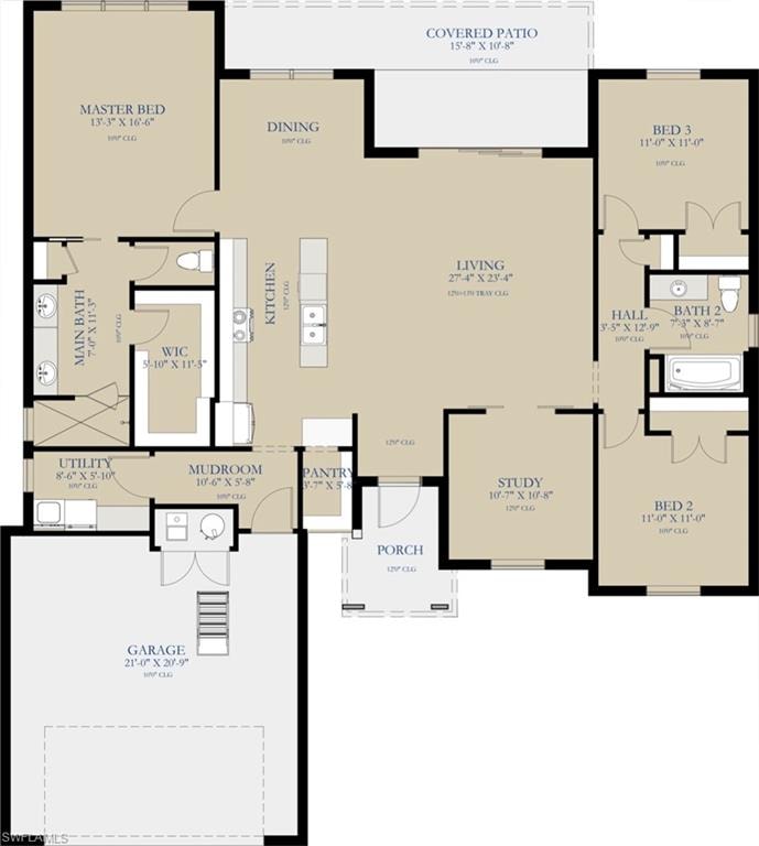View of floor plan / room layout