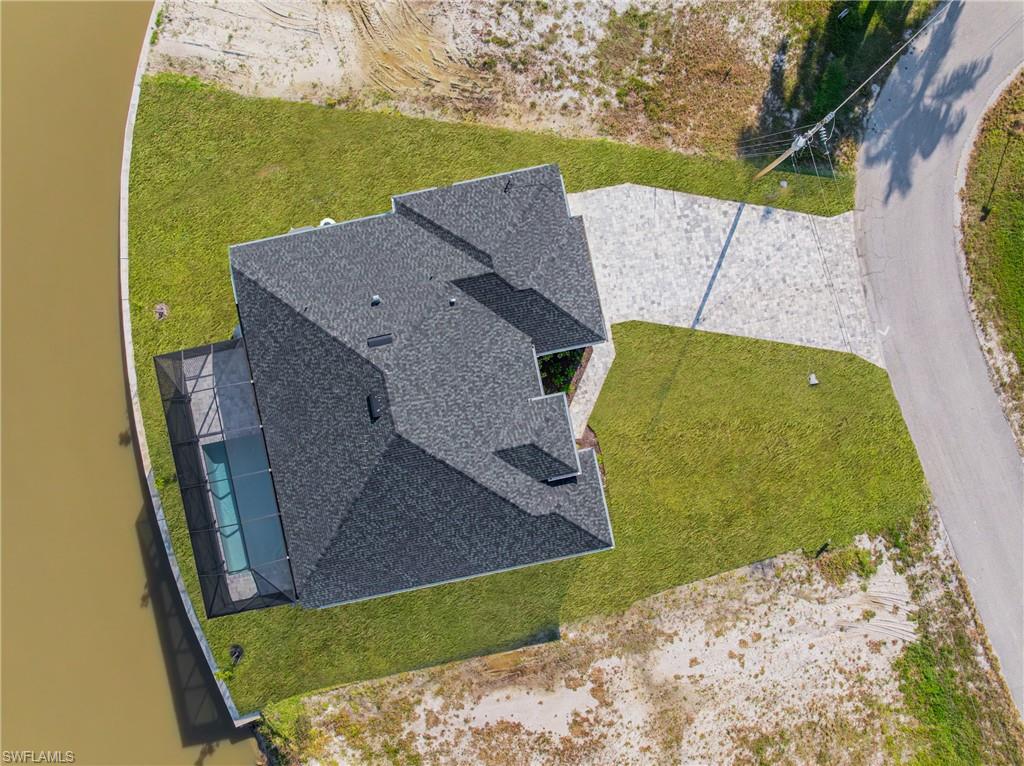 View from above of property