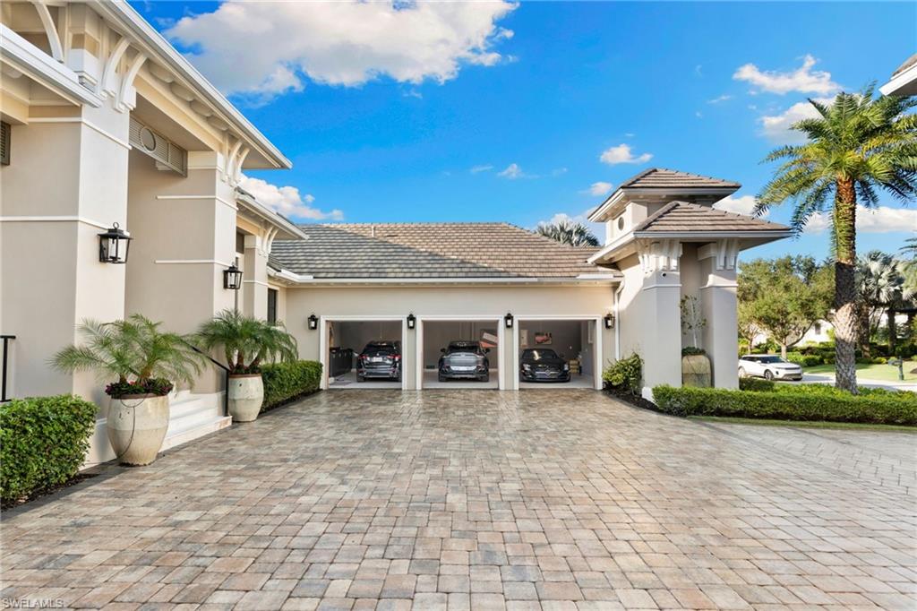 Split three car garage