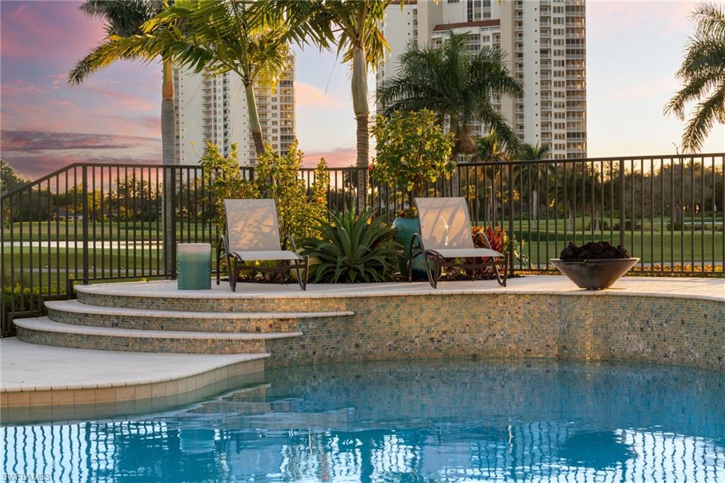 View of pool featuring patio surround