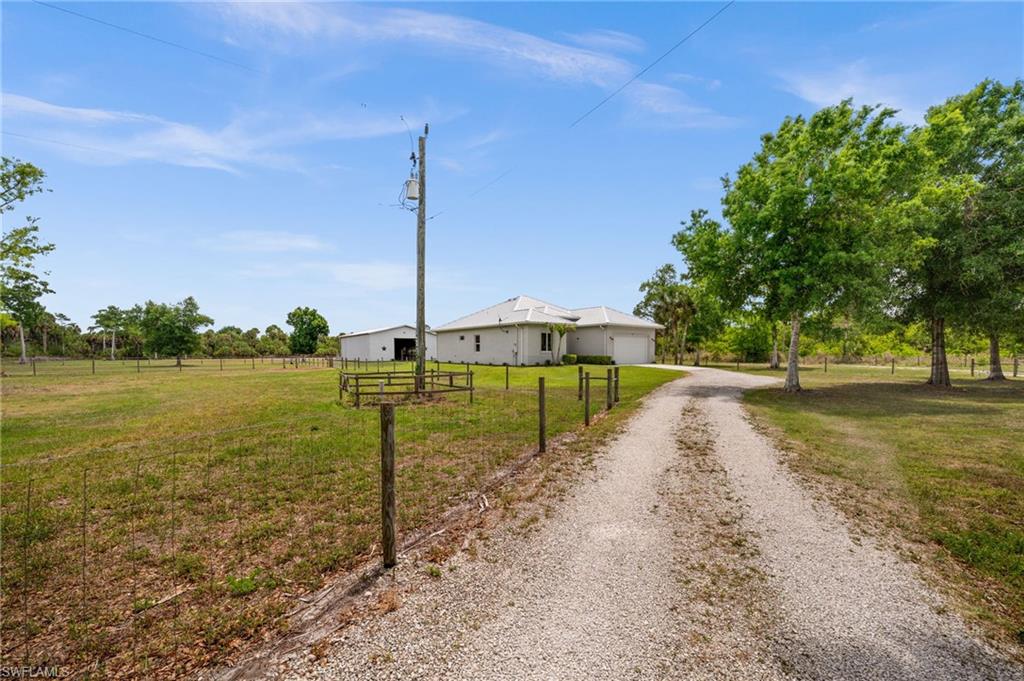 gravel driveway for charming country setting