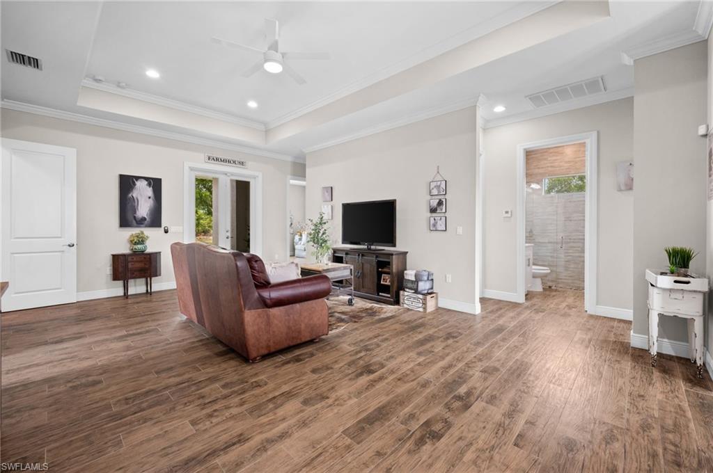 wood plank style tile throughout home