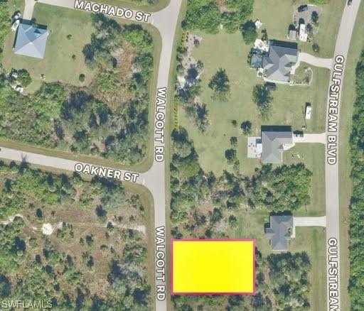 Aerial overview of property's location
