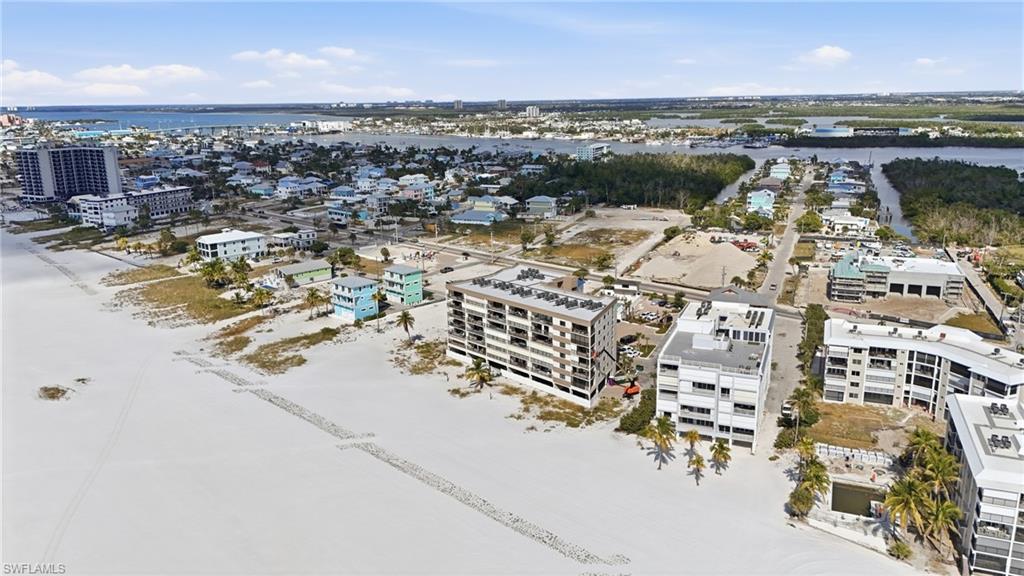 Aerial view of Fort Myers Beach - virtually enhanced