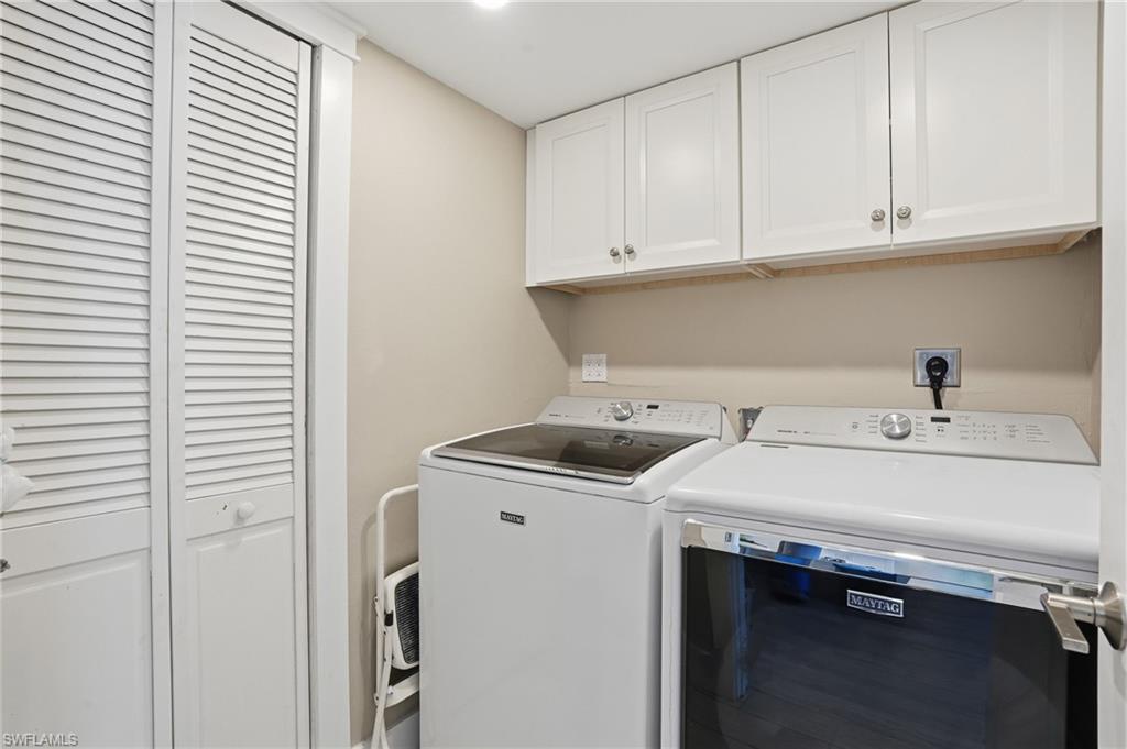 Laundry room in residence - virtually enhanced