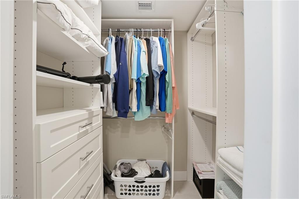 Primary closet - virtually enhanced