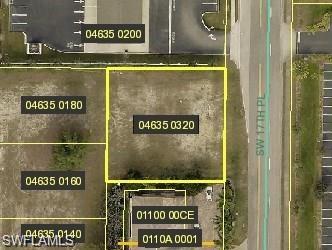 Aerial map of property and surrounding area