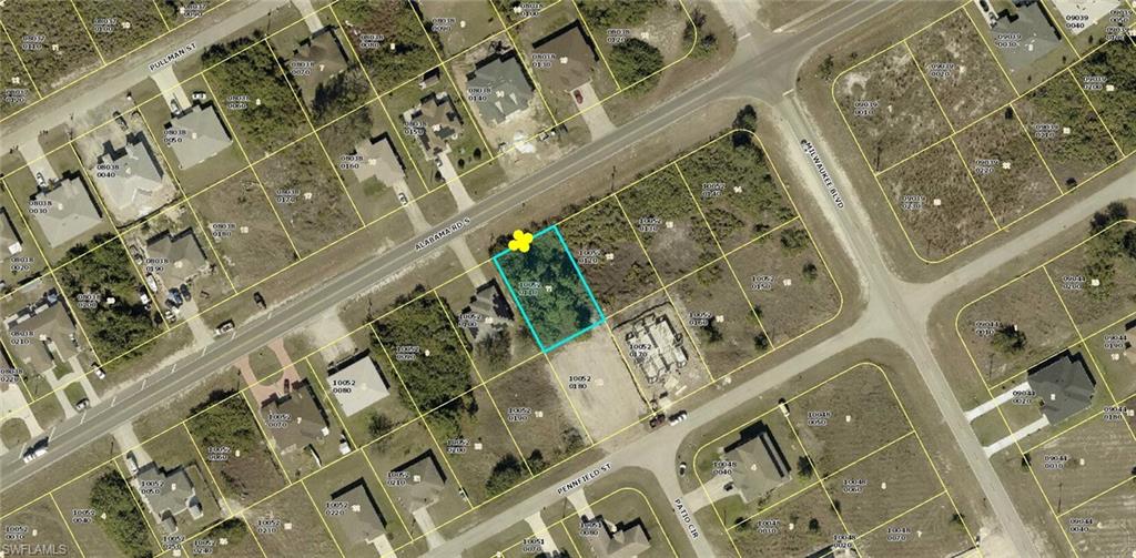 Map of property location featuring property parcel outlined