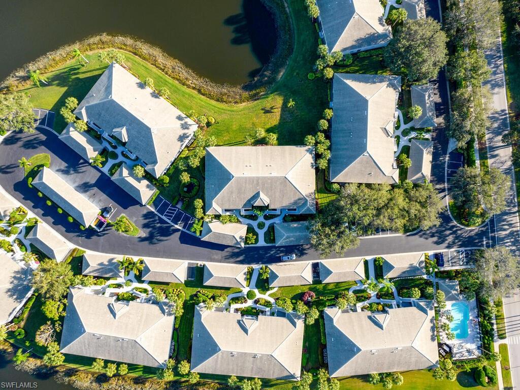 Bird's eye view of a large body of water