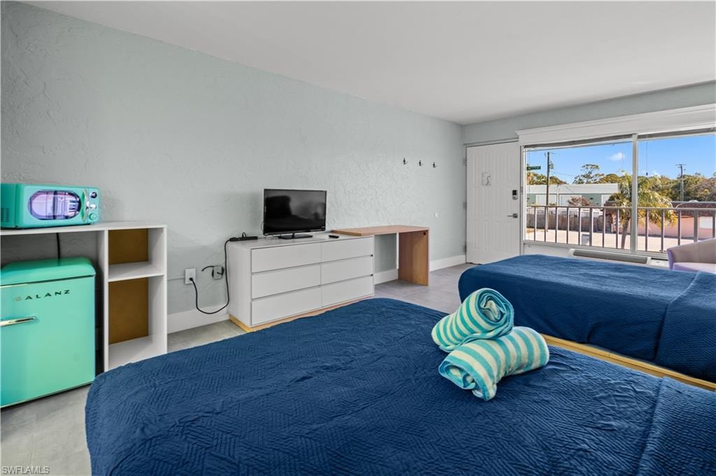 One of twelve hotel rooms