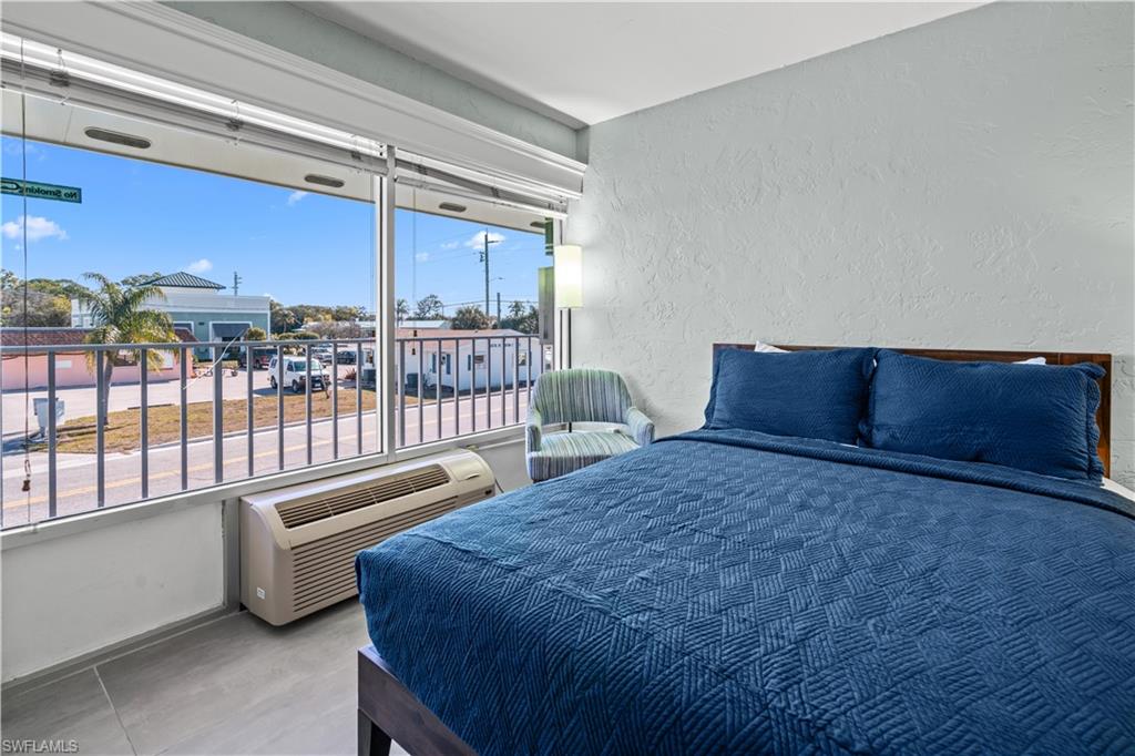 One of twelve hotel rooms