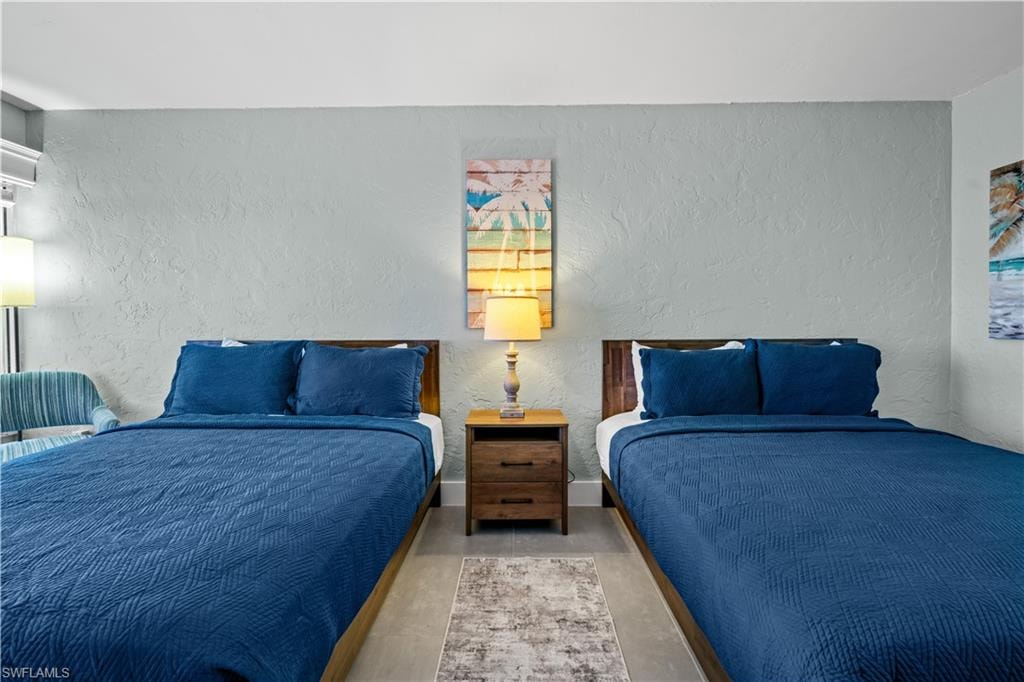 One of twelve hotel rooms