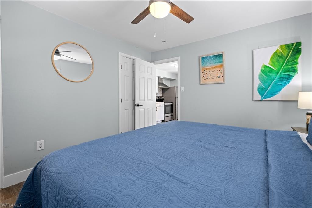One of twelve hotel rooms