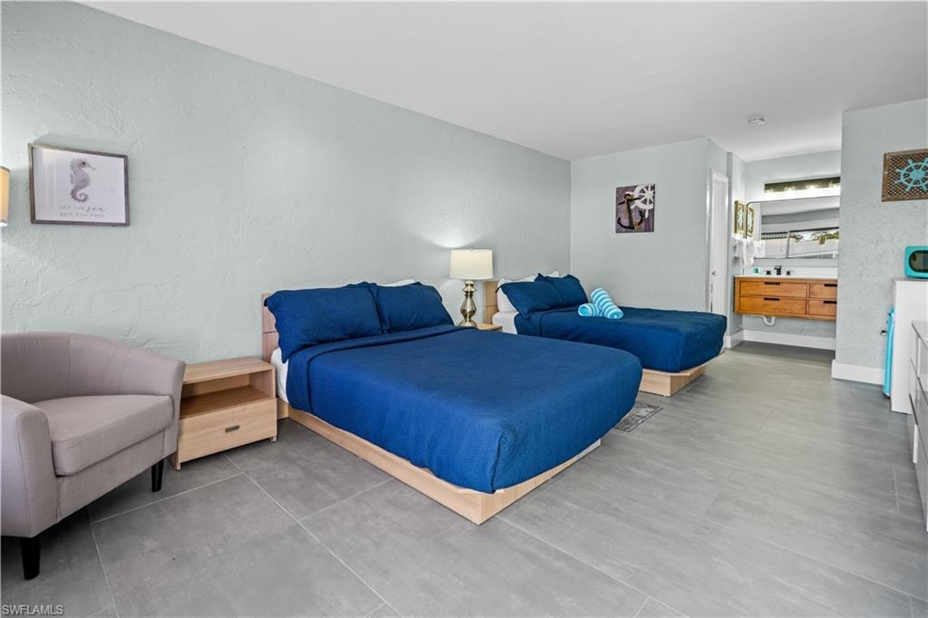 One of twelve hotel rooms