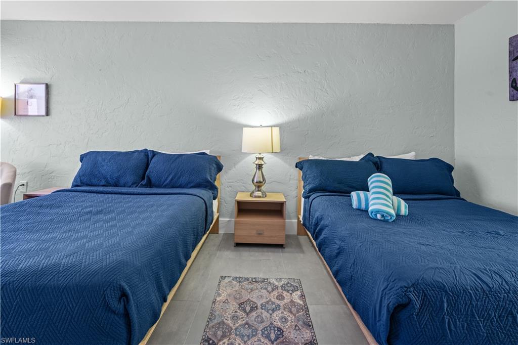 One of twelve hotel rooms