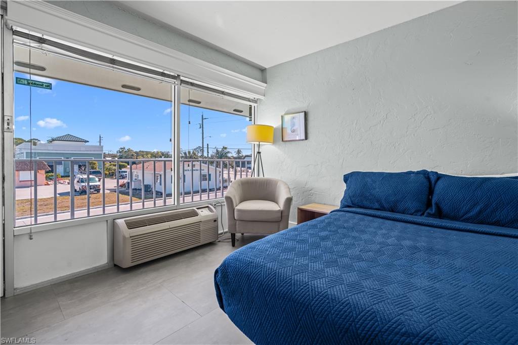 One of twelve hotel rooms
