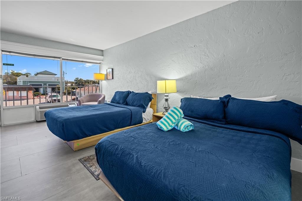 One of twelve hotel rooms