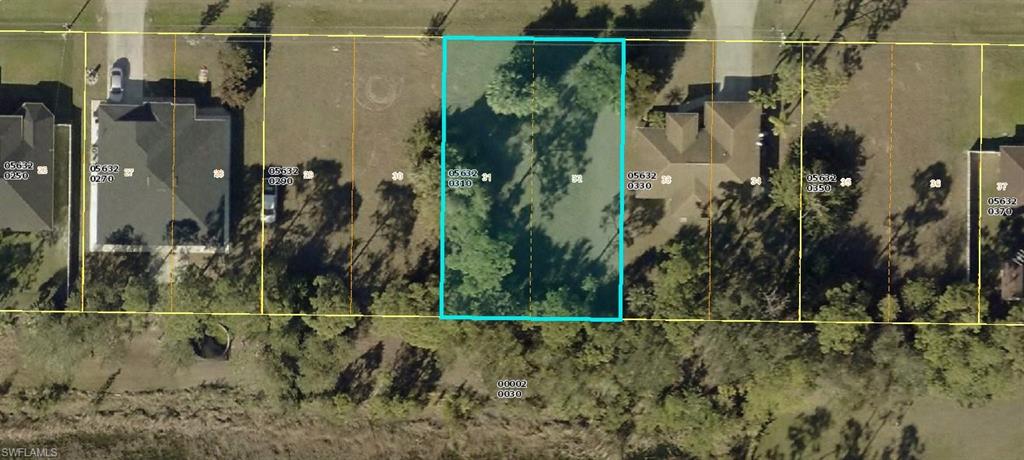 Aerial view of property's location featuring property boundaries highlighted